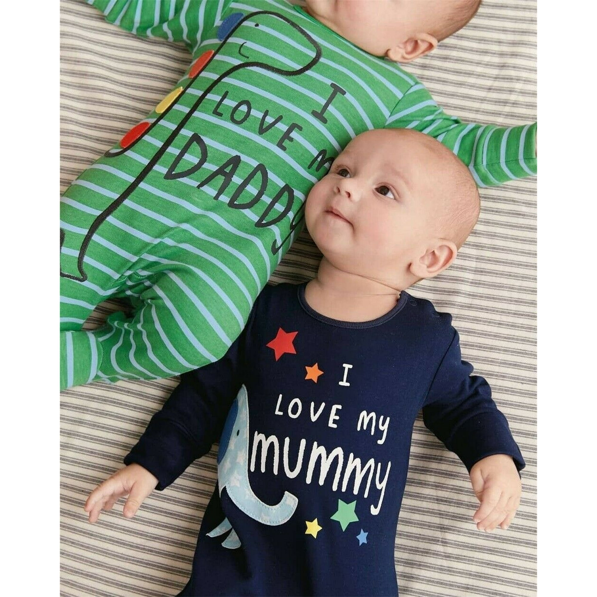 Newborn Infant Toddler Baby Boy Girls Letter Romper Jumpsuit Outfits Clothes